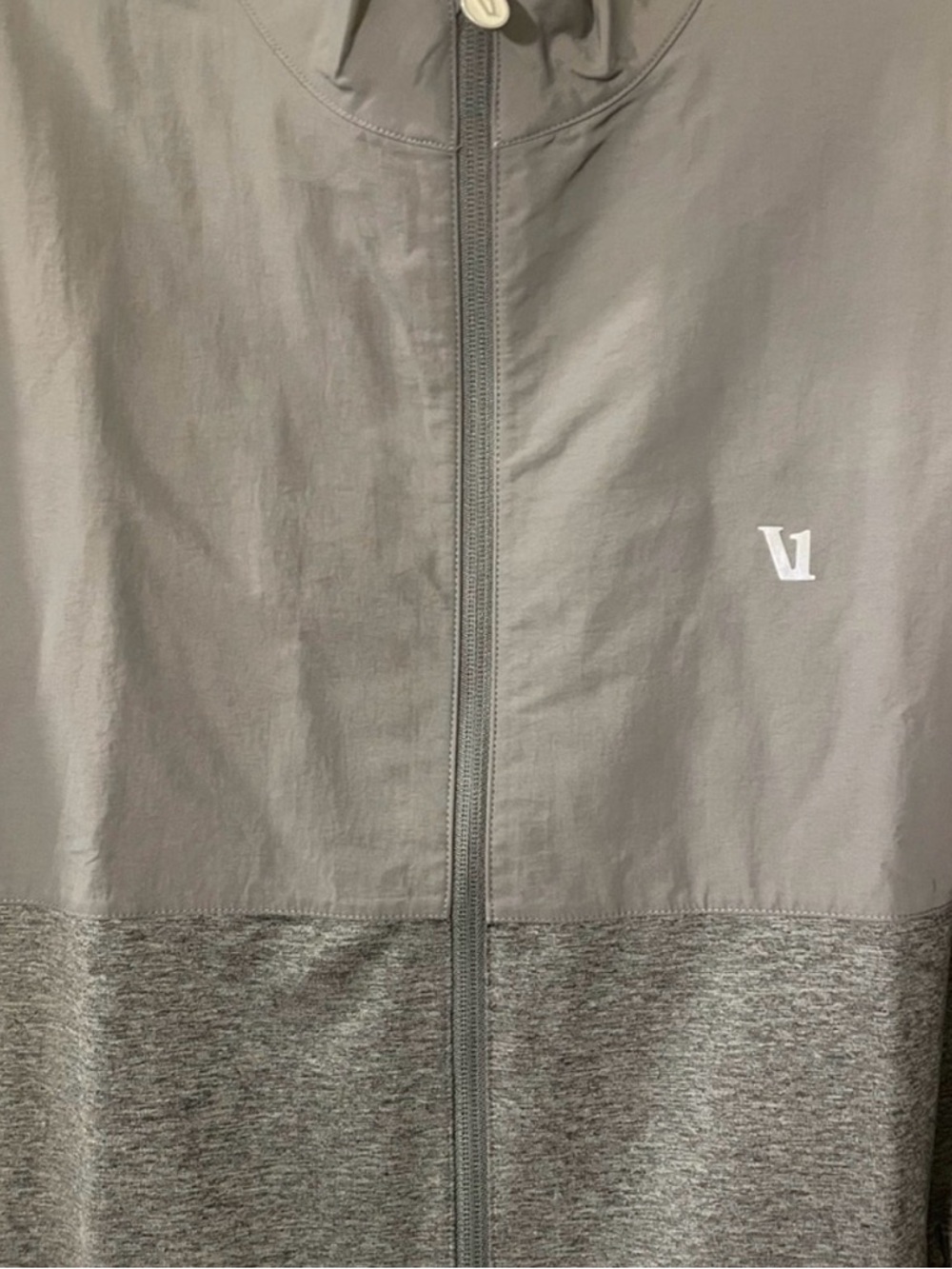 Vuori Men's Two-Tone Charcoal Performance Jacket